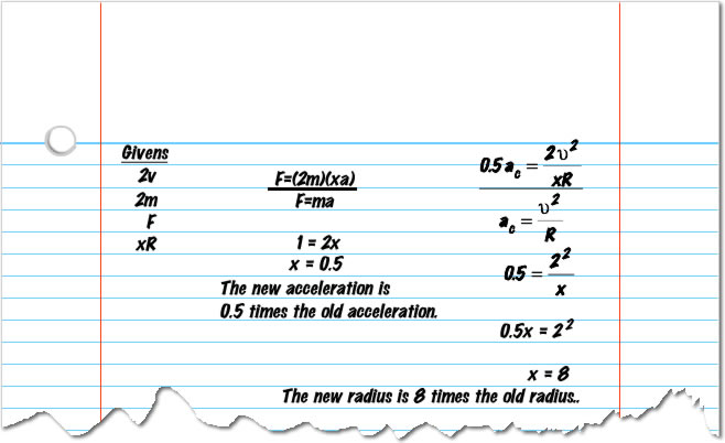 Solution on Notebook paper